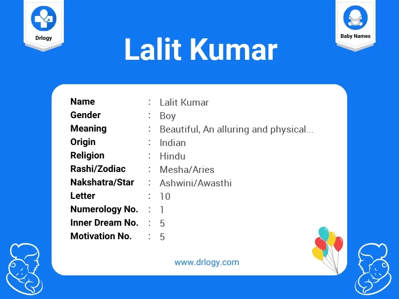 Lalit Kumar Name Meaning